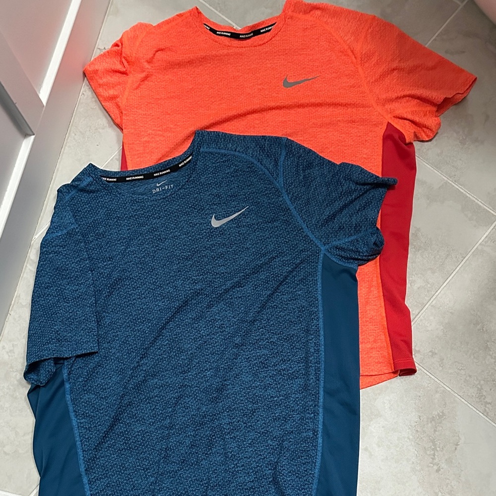 Nike Bright Orange and Deep Blue T-Shirts